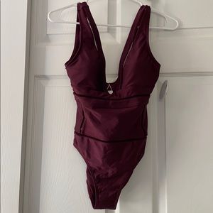 Afriel & Tabbris maroon one piece size 6